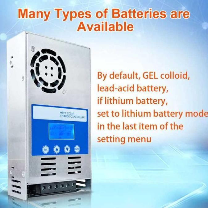 VIRYEOU SCC MPPT 60A 60 A Solar Charge Controller 12V 24V 36V 48V