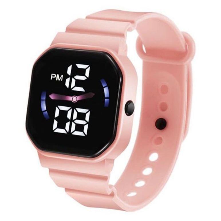 exclusive jam tangan led digital pria wanita petak couple elektronik fashion