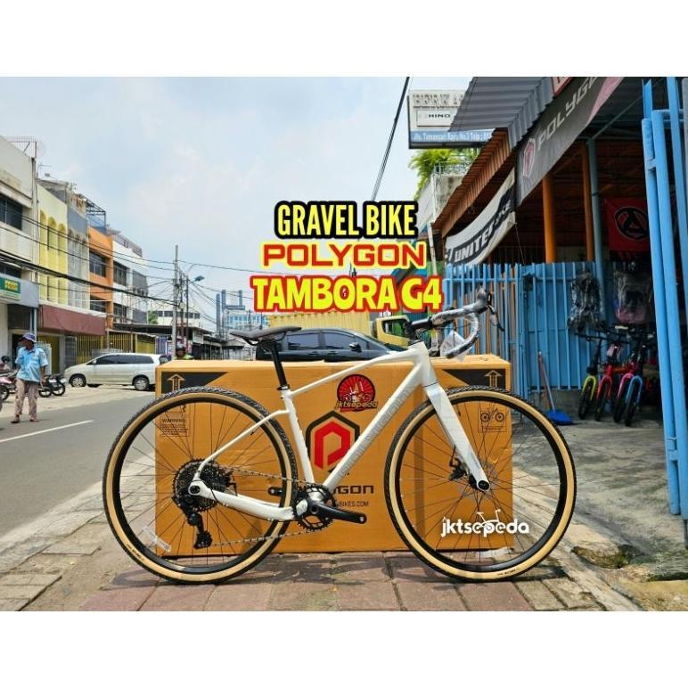 Sepeda Gravel Bike Polygon Tambora G4 White Ready stock