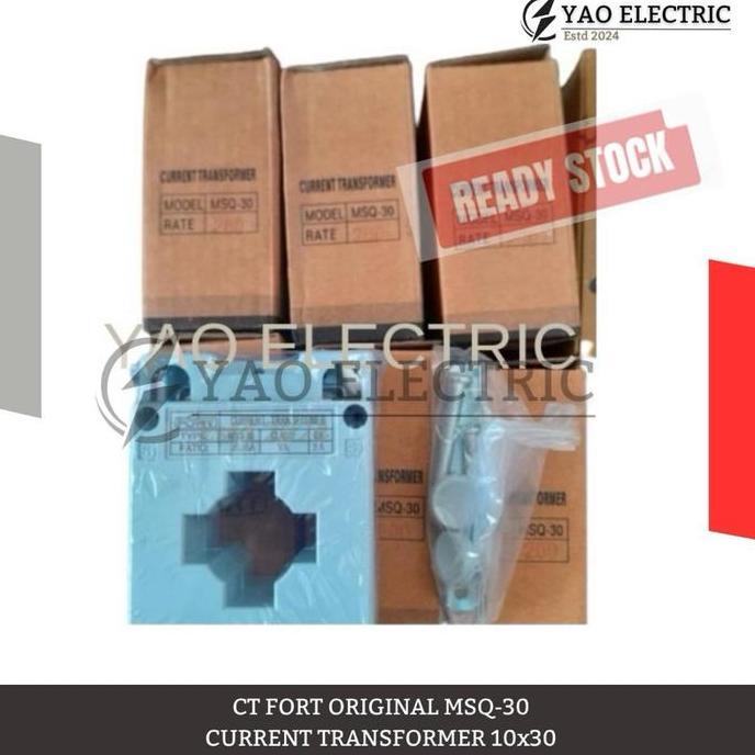 CT FORT ORIGINAL MSQ-30 CURRENT TRANSFORMER 10X30/ CT 30A, 50A, 60A, 75A, 100A, 150A, 200A, 250A REA