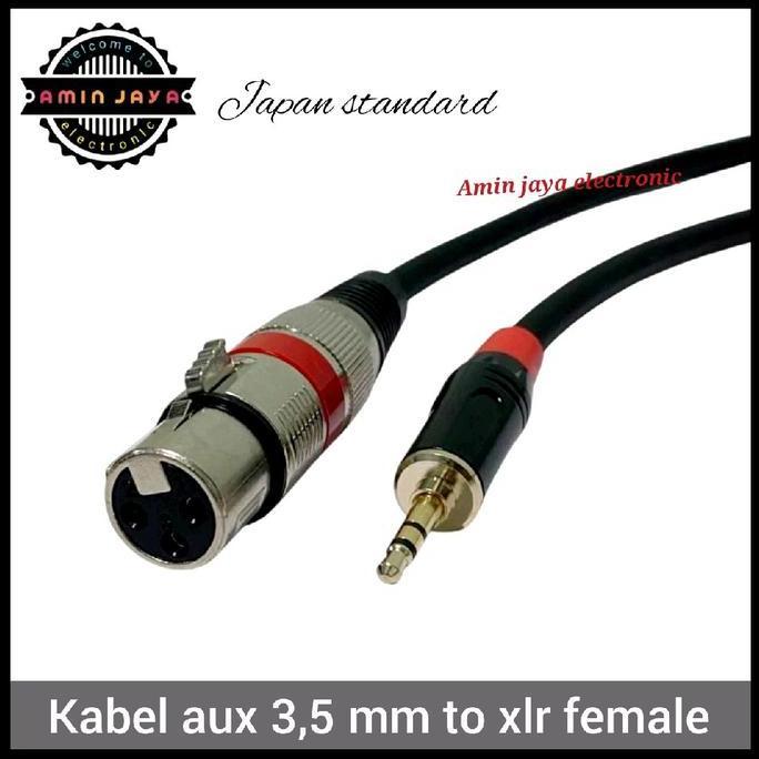 Kwbel Jack Xlr Female To Jack 3,5 / Kabel Audio Mini Stereo To Xlr Female