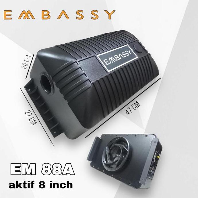 Subwoofer Aktif 8 Inch 500 Watt Embassy Em-88A Termurah