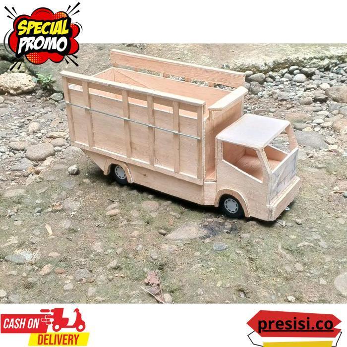 Miniatur Truk Oleng,Pintu Belakang Bisa Terbuka, Free Lampu Led