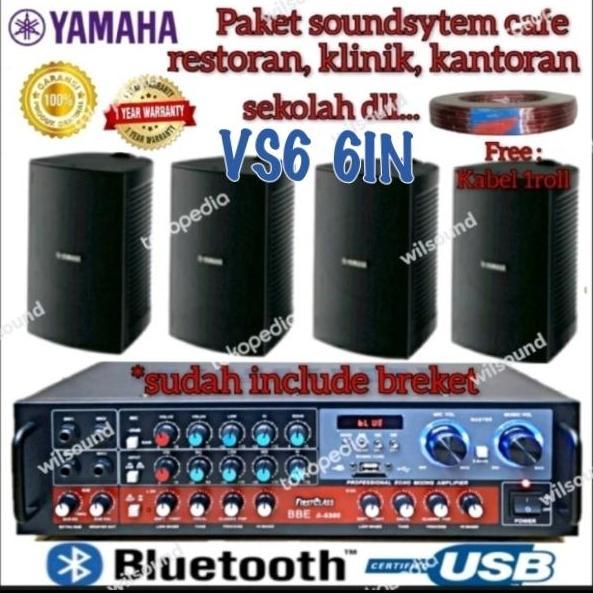 Paket Sound System Cafe Restoran Yamaha Vs6 Vs 6 Original