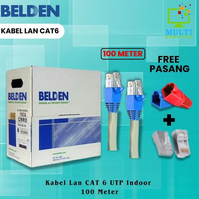 Kabel LAN Belden 100 M UTP RJ45 Cat6 100 Meter