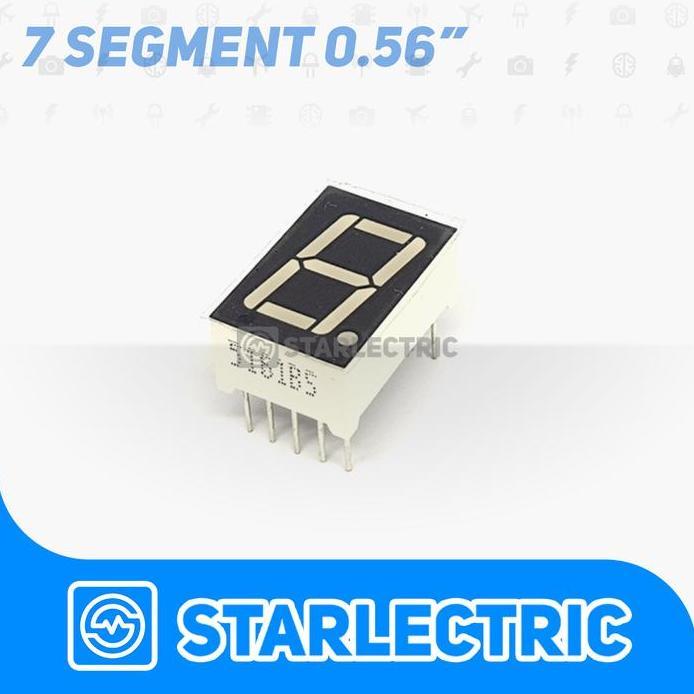 LED Seven Segment 7 Segmen Common Cathode Katoda Merah 0.56 Red