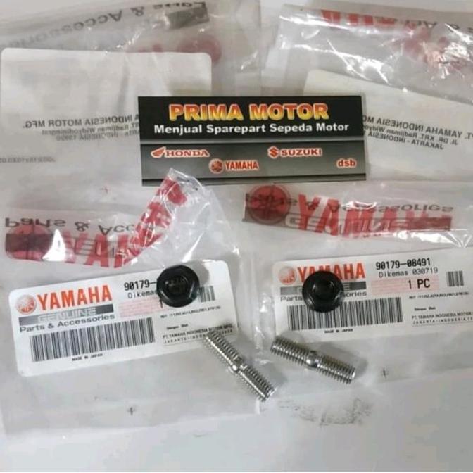 BAUT TANAM KNALPOT RX KING DAN MUR BAUT KNALPOT RX KING ORI YAMAHA YGP