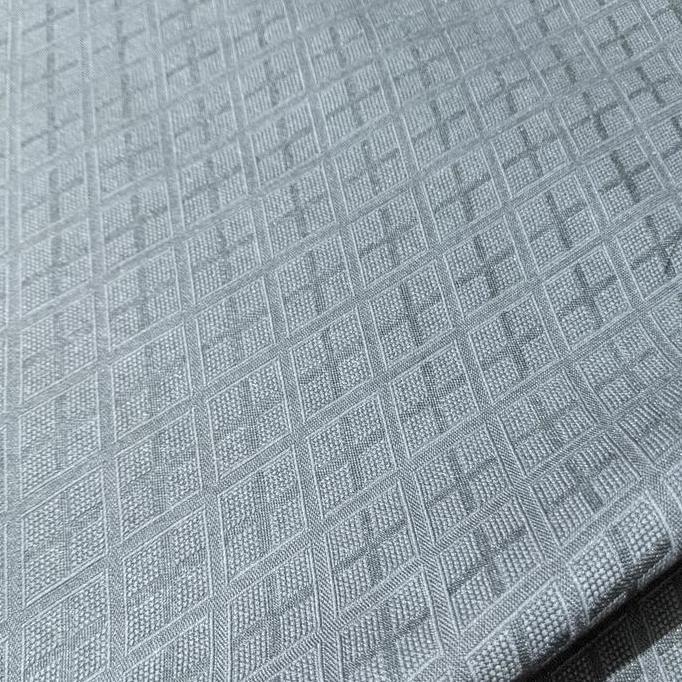 Ready Jual Kain Jok Mobil Original warna Abu abu tua motif kotak