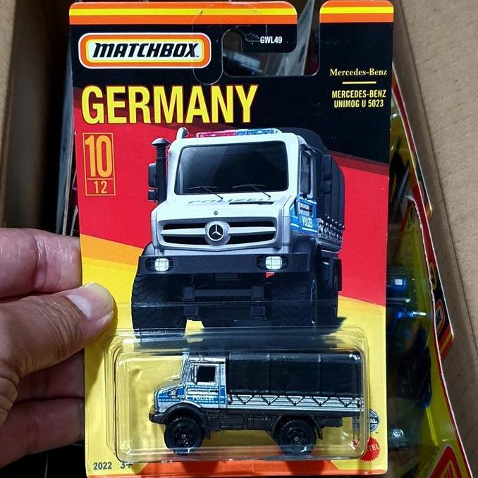 ORIGINAL Matchbox Germany Mercedes Benz Unimog Silver 2022