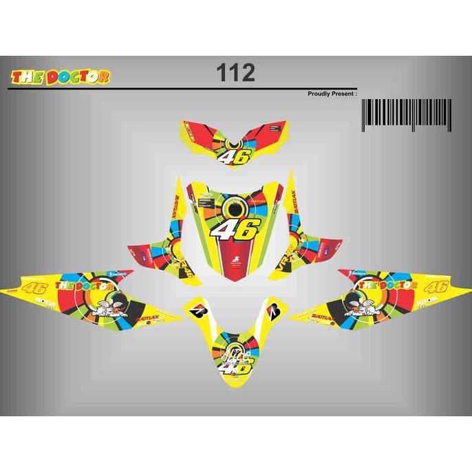 Ready DECAL FULL BODY BEAT FI VR-46, STRIPING FULL BODY BEAT FI VR-46