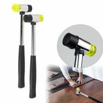 MELAKASA Palu Karet Martil Plastik Mini 25mm Double Face Rubber Hammer Mallet Lantai Parket Kayu Ker