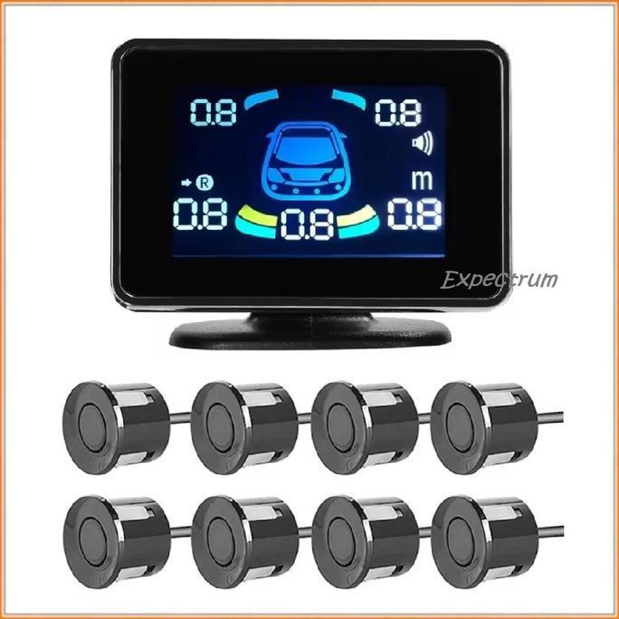 Sensor Parkir Mobil Depan Belakang 8 Sensor + LED Display Meter