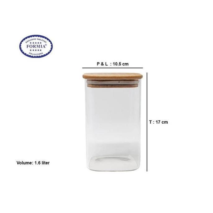 Formia FR849CL16 Toples Jar Kaca 1,6 Liter