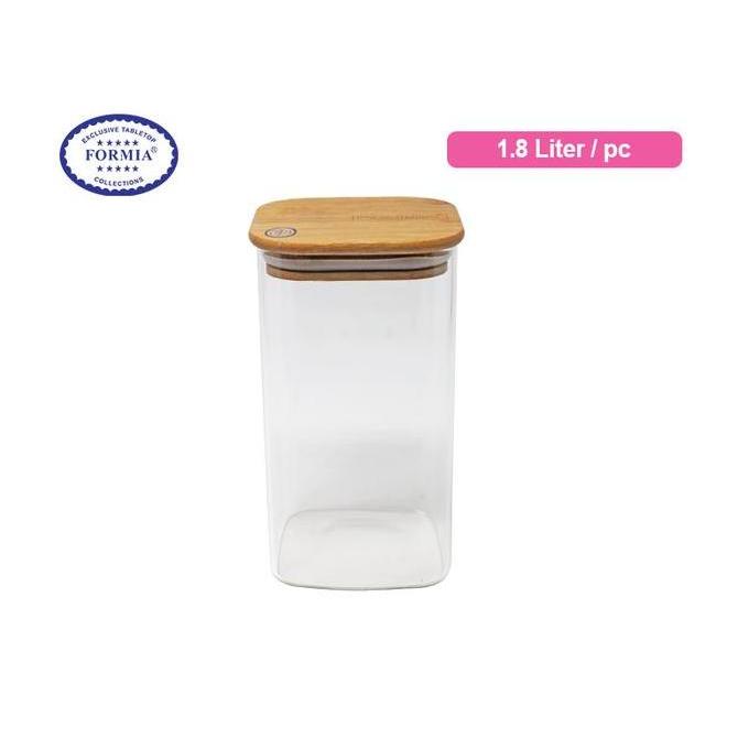 Formia FR849CL18 Toples Jar Kaca 1,8 Liter