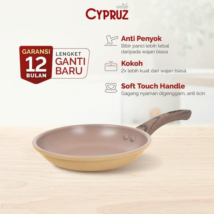Cypruz Fry Pan 20cm | Telfon Penggoreng FP-1211