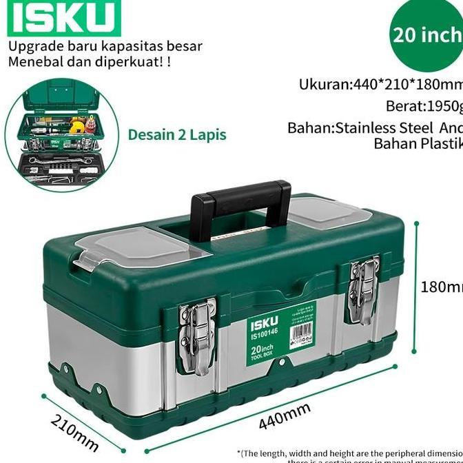 Erikasyafa - ISKU Tool bag Besar 18 Inch Tool box 17 inch 19 inch Kotak Perkakas