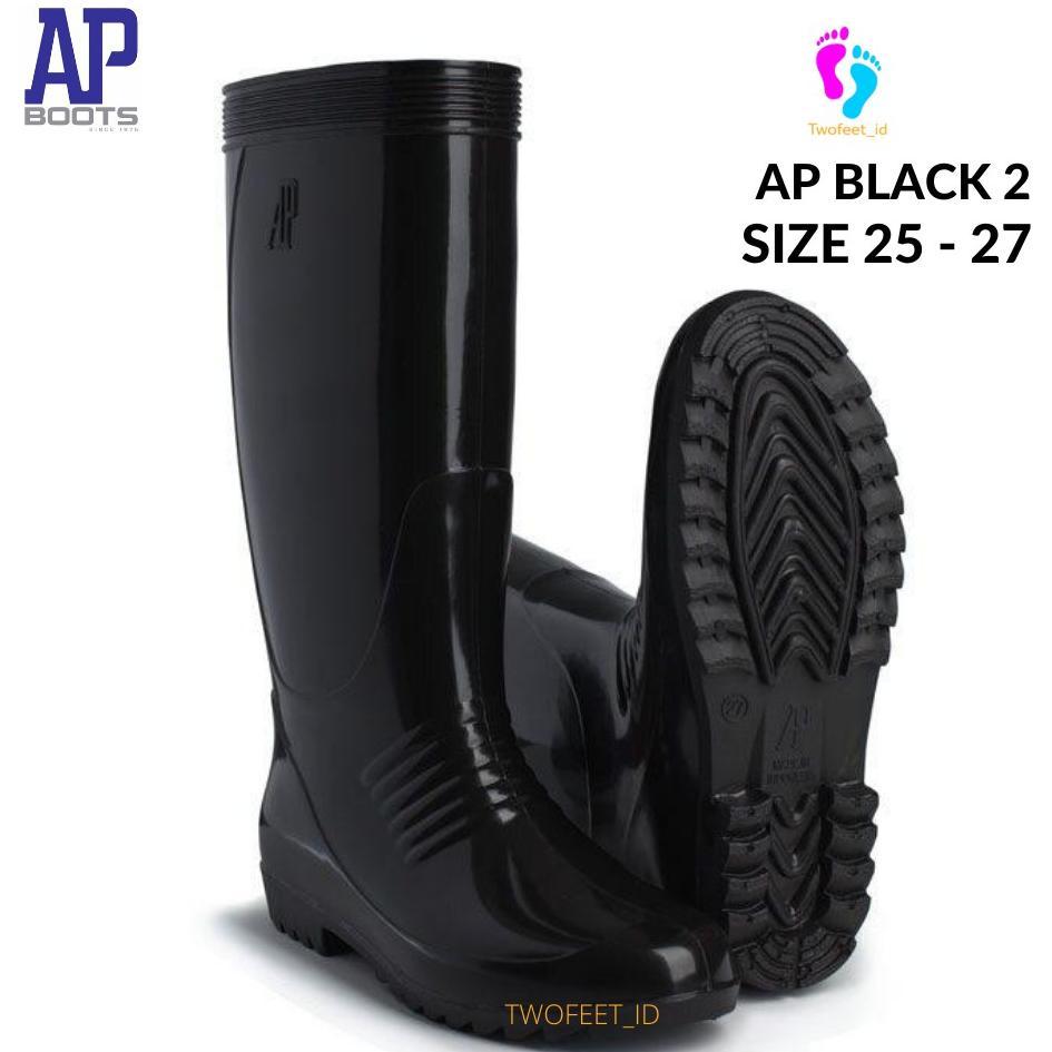 Promo SEPATU BOOTS PANJANG HITAM - AP BOOTS HITAM TINGGI - AP BLACK 2 HITAM TINGGI SEPATU BOOTS KARE