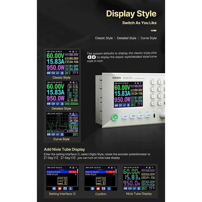 Sale Adjustable Power Supply Dc Regulated 24A 60V Riden - Rd6024