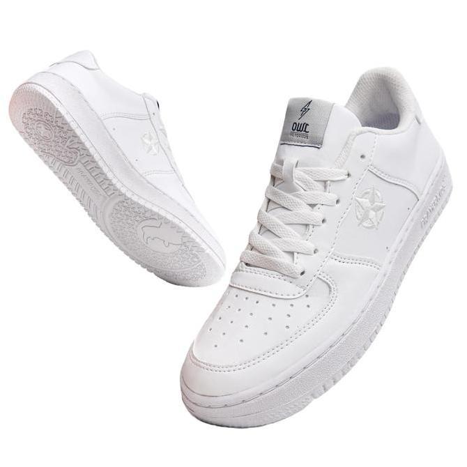 Prayer kids - Sepatu Snaekers Unisex Owl White - Sepatu Sneakers Pria Wanita Fashion - original 100%