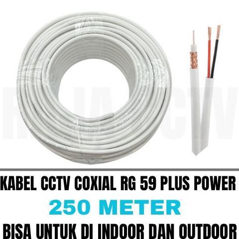 Sale Kabel Cctv 250 Meter Rg59 Plus Power Khusus Buat Cctv Indoor Dan Outdoor