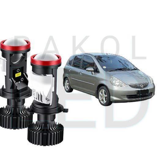 Promo 2pcs Lampu Utama LED H4 Projector High Power Mobil Honda Jazz GD3 2002 2008 BL Diskon