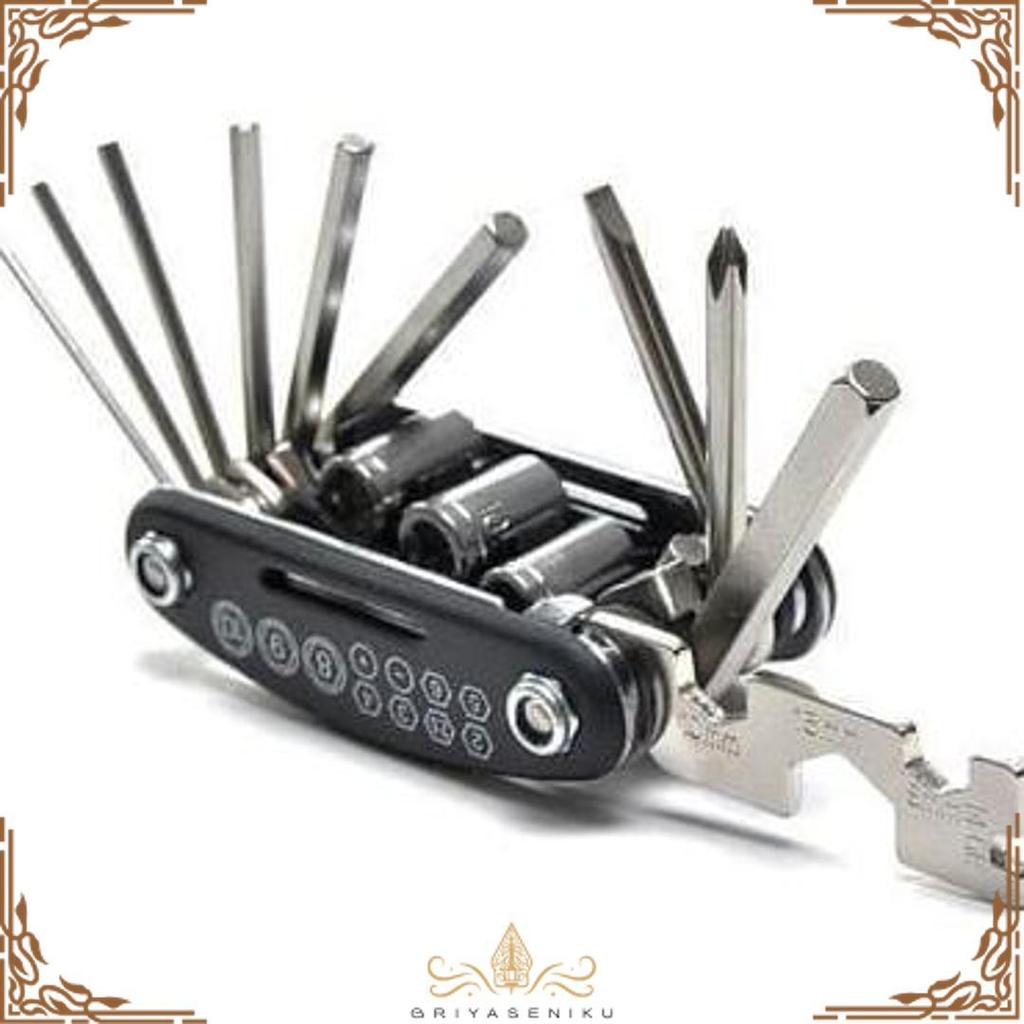 Special Price Kunci Set Lipat Mini 16In1 Kunci Shock Obeng Multifungsi Kunci L Pas Sepeda Original