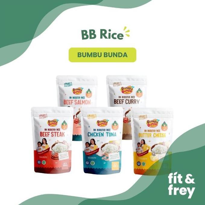 ivacoss99 - bumbu bunda elia bb rice 200g - beras mpasi - nasi instan - beef steak / chicken soto / 