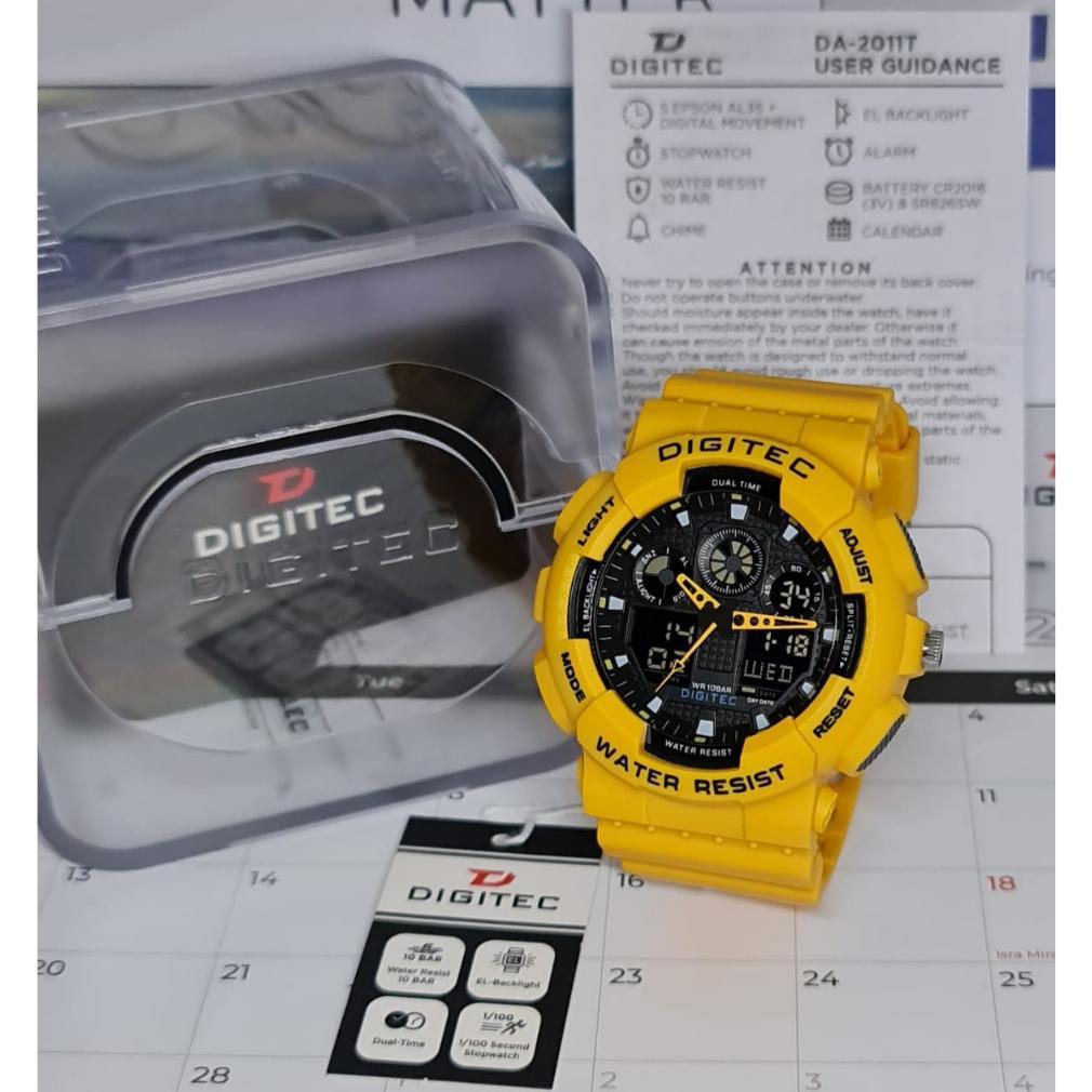 favorit jam tangan pria ori digitec dg 2011 / dg-2011t / dg 2011t / da 2011 original watch digital a