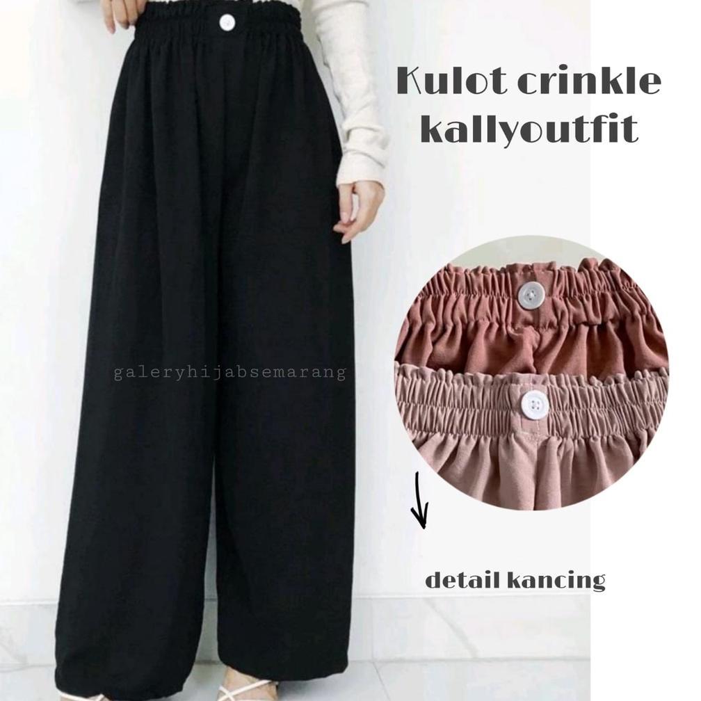 RECOMMENDED CRINKLE AIRFLOW LOOSE PANTS VARIASI KANCING/KULOT CRINKLE AIRFLOW HIGHWAIST / KULOT CRIN