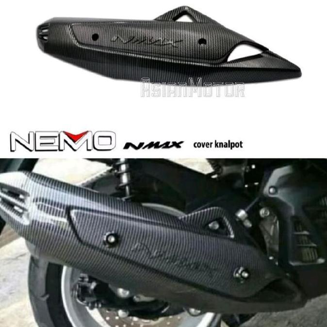 Cover Knalpot Carbon Yamaha Nmax Old Nemo/Cover Pelindung Knalpot Nmax Old Nemo