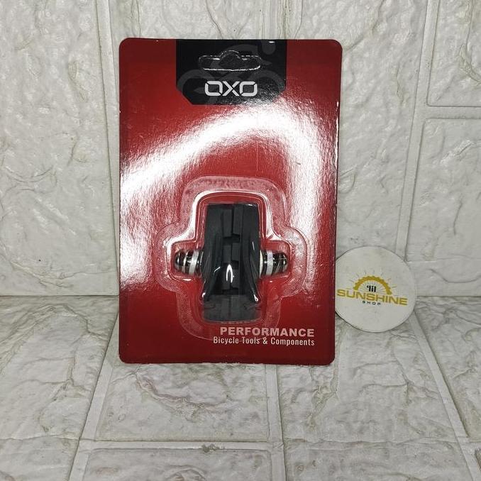 Karet Kampas Rem U Brake Shoe OXO BS252 Untuk Sepeda Lipat Folding Bike Roadbike Balap Road