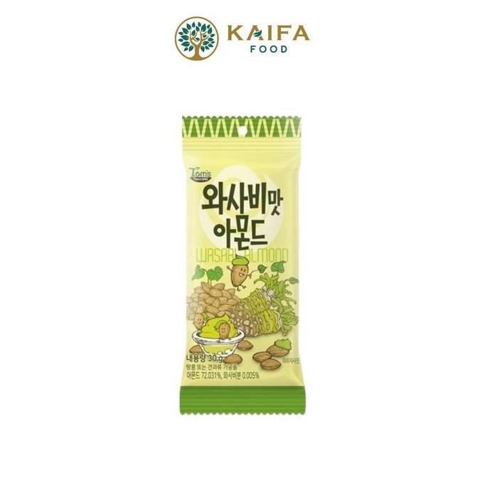 HBAF (TOM'S) Wasabi Almond - Camilan kacang almond rasa wasabi