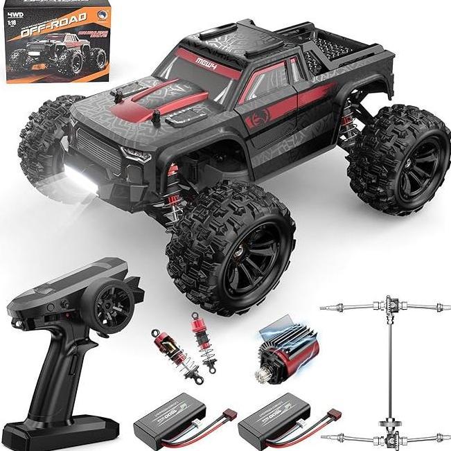 Brushless RC Car, 4X4 RC Offroad Trucks, Portable RC Cars Fast 42 Km/h