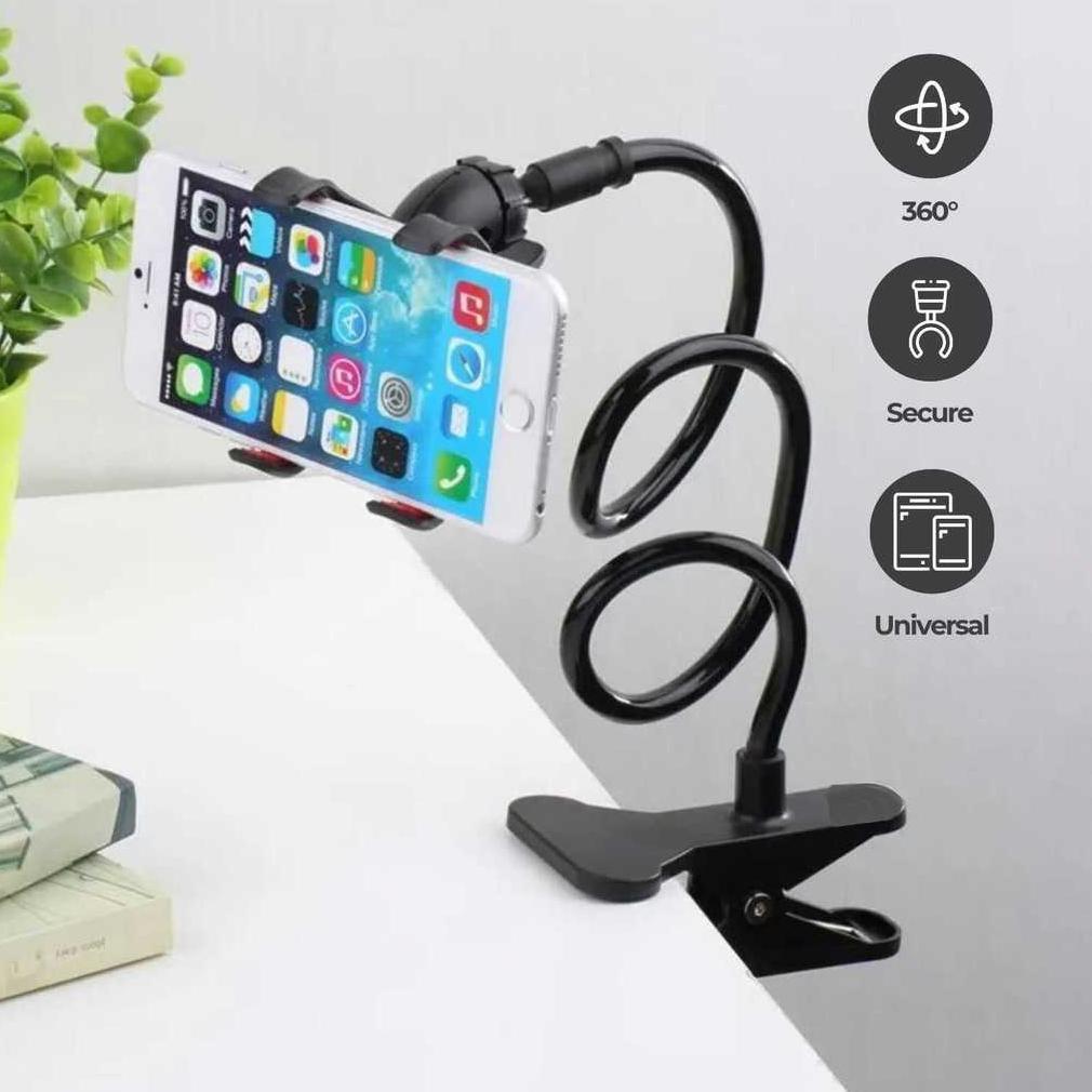 Termurah / Hot Sale Taffstudio Lazypod Stand Holder Clamp Hp Universal Monopod 57Cm / Stand Penjepit