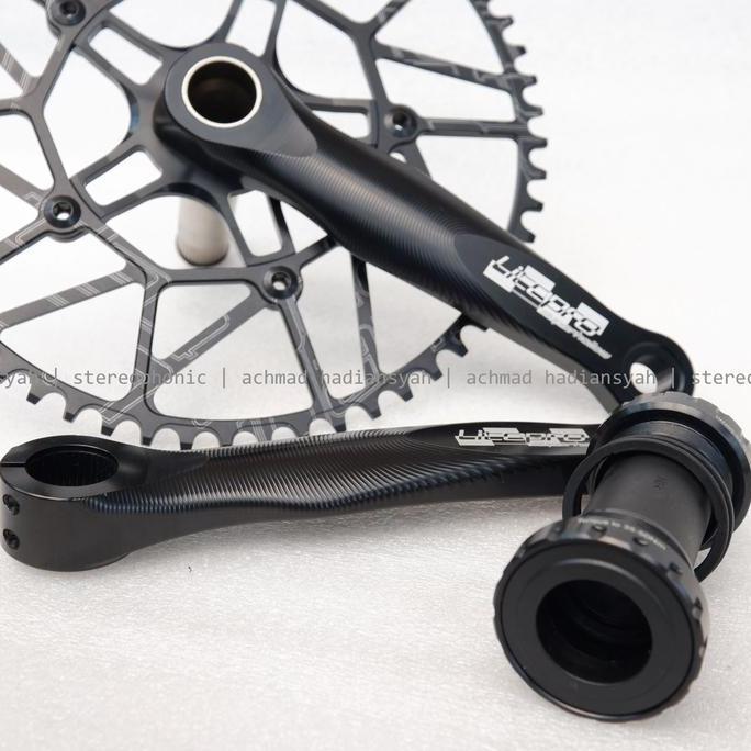 Crank Litepro Super Hollow Super Light ONLY 625 gram Chainring 58T 56T