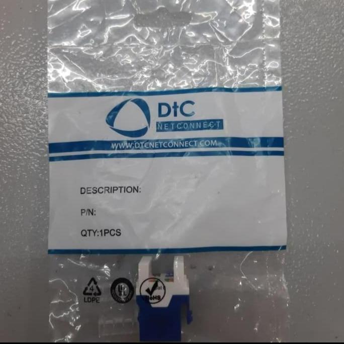 DTC Modular Jack Cat.6 RJ45 Original