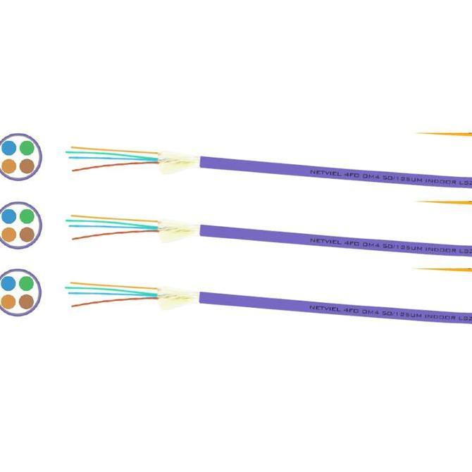 Netviel Kabel FO 4 Core OM4 MM Indoor Tight Buffer 50/125um