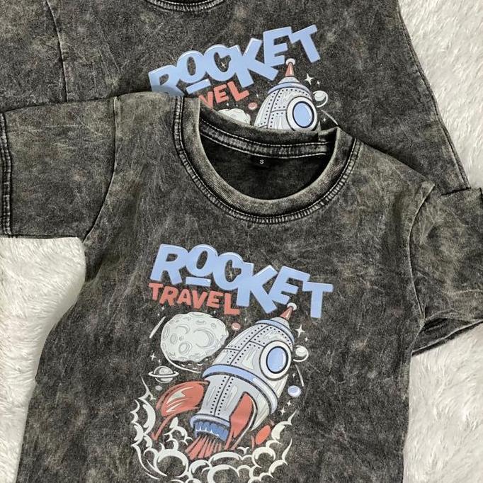 Kaos Washed Anak Kaos Black Wash Kaos Washing Black Katun Katun Santai Crew Neck V-Neck Setrip Hitam