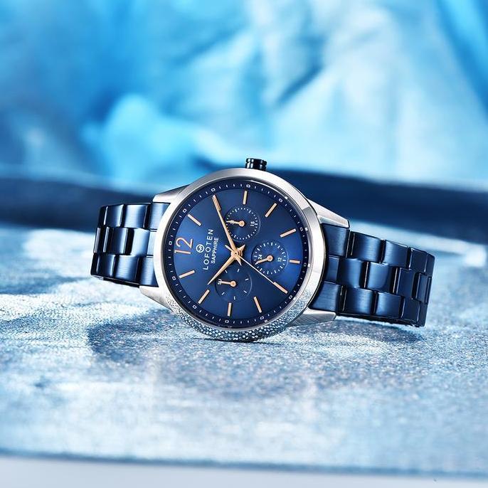 LOFOTEN 2309 Jam Tangan Wanita Analog Sapphire Biru Original
