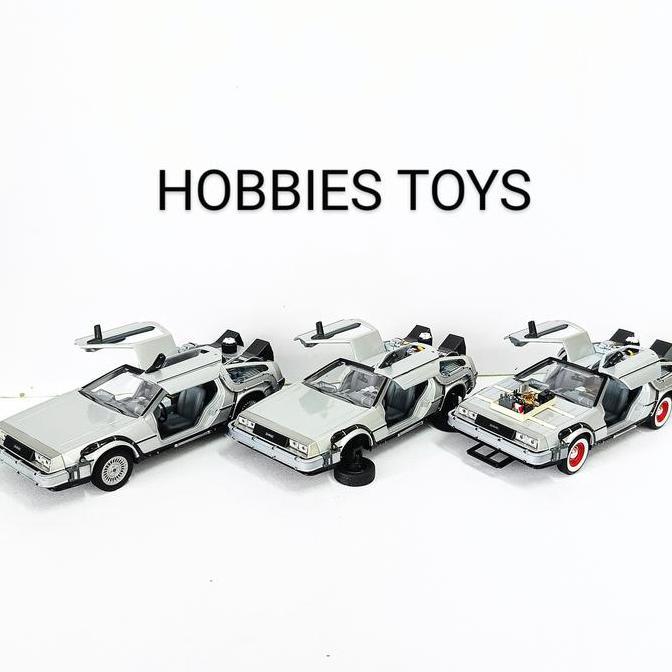 Diecast Welly 1:24 Delorean Time Machine - Back To The Future