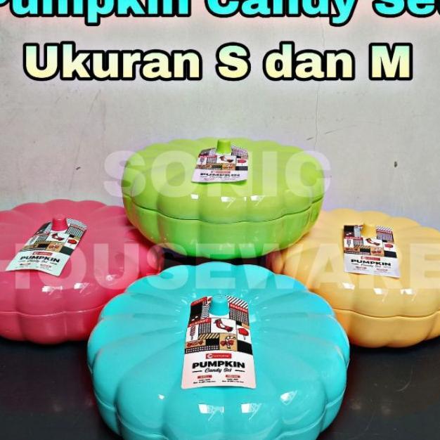 Pumpkin Candy Set Box Pot Lebaran Idul Fitri Ukuran S M Tempat Toples Kotak Wadah Penyimpanan Bentuk