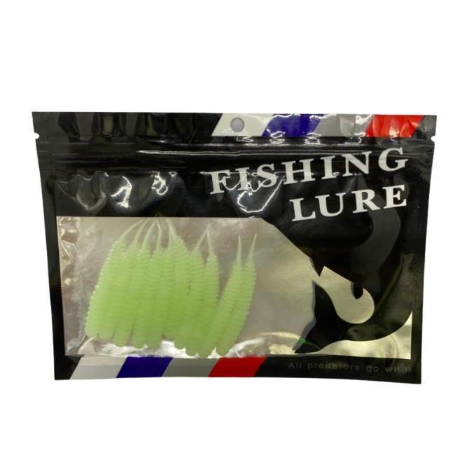Umpan Pancing 10Pcs Cacing Buatan Bahan Silicone Karet Soft Lure