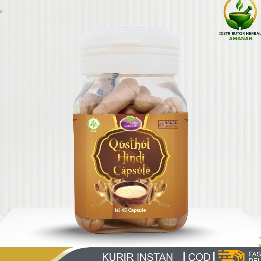Qusthul Hindi Qist Al Hindi Washfah Original 45 Kapsul