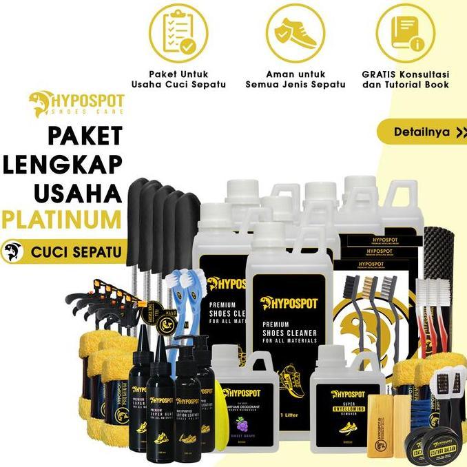 Paket Usaha Platinum Hypospot - Paket Usaha Cuci Sepatu - Paket Usaha Luandry Sepatu Shoe Cleaner Pe