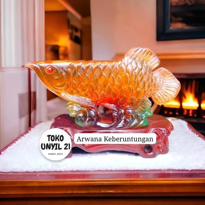 Hiasan Patung Ikan Arwana Hiasan Fengshui Hiasan Rumah Hiasan Hiasan Tempat Usaha Pindah Rumah Patun