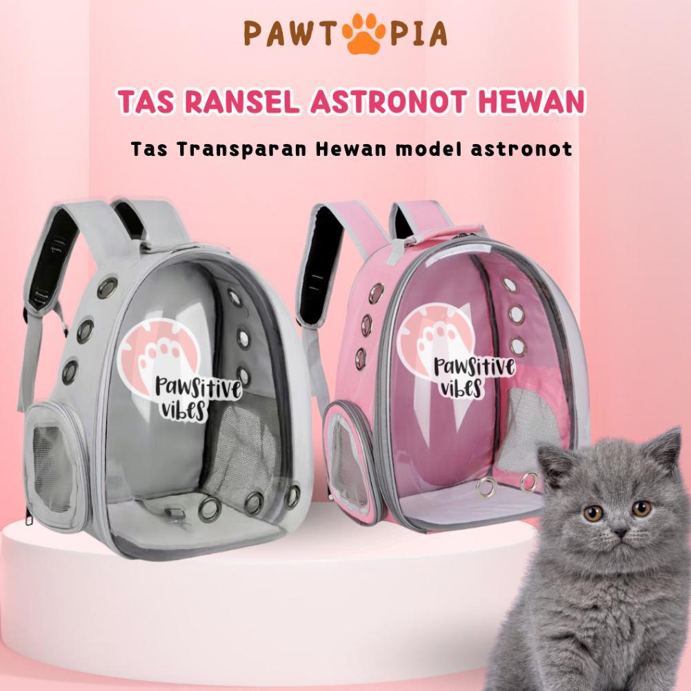 Tas Ransel Travel Kucing - Tas Astronot Kucing Anjing Tas Travel Hewan - Aksesoris Kucing Anti Air -