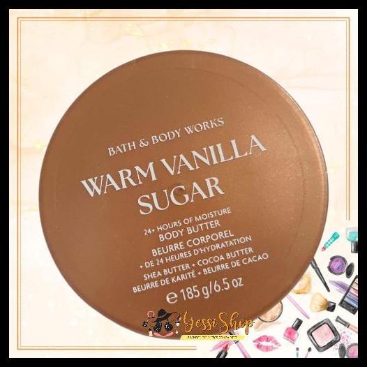 Bbw Warm Vanilla Sugar Whipped Body Butter 185G (Original Counter + Bpom Resmi)