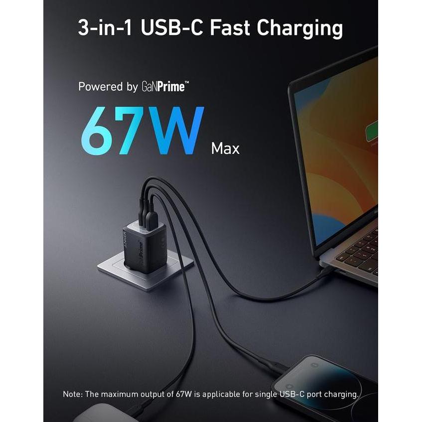 Wall Charger Anker GaNPrime 67W - A2669