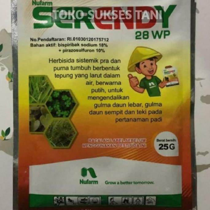 Herbisida sistemik pra dan purna pada tanaman padi SERENDY dari NUFARM