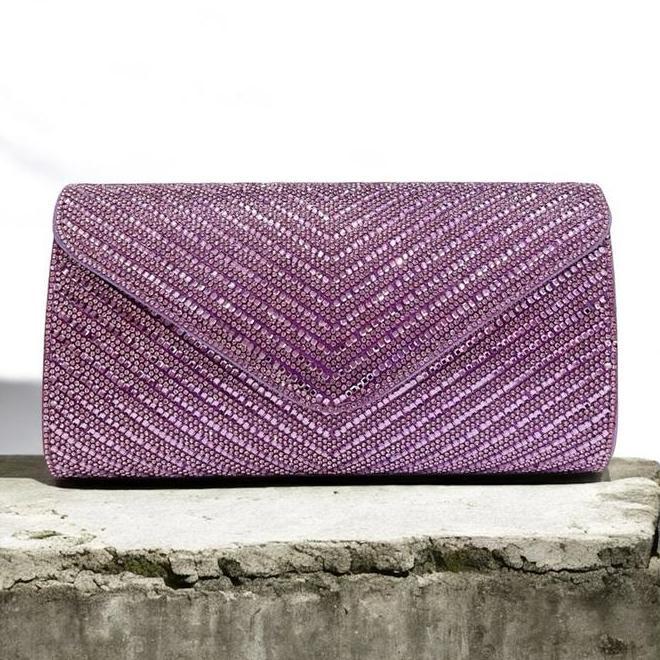 Clutch Pesta Lilac Handbag Tas Kondangan Wedding Bag 9
